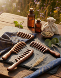 wooden wide tooth comb for curly hair