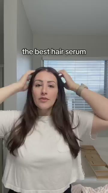 Frizz control hair oil with shine and heat protection